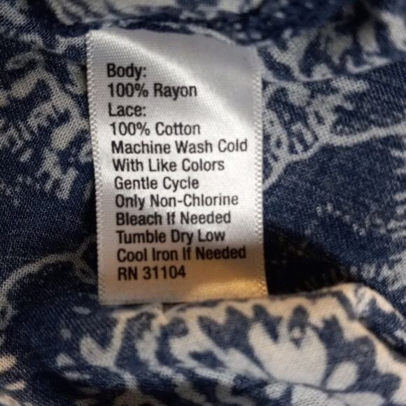 Chip & Pepper Size M Shorts Womens Blue Boho Mandela Print Fringe Elastic Waist - Picture 6 of 6